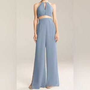 New AW Bridal Jumpsuit in Dusty Blue